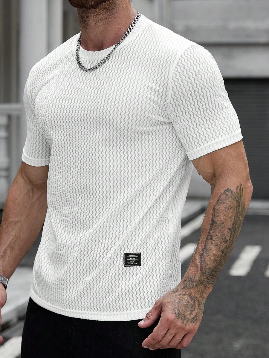 Camiseta Manfinity Jacquard — Foto 98