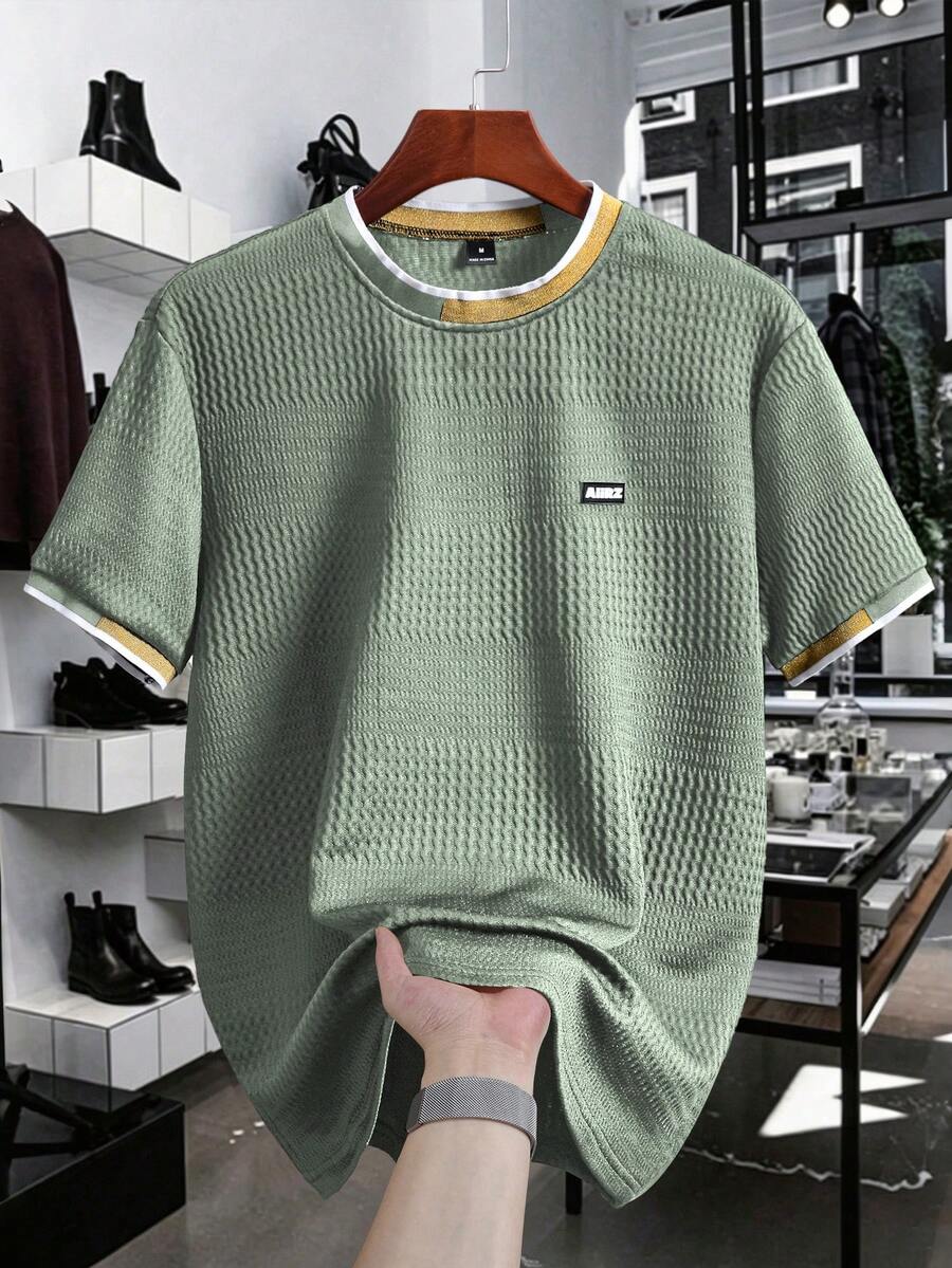 Camiseta Manfinity Textura Verão — Foto 156