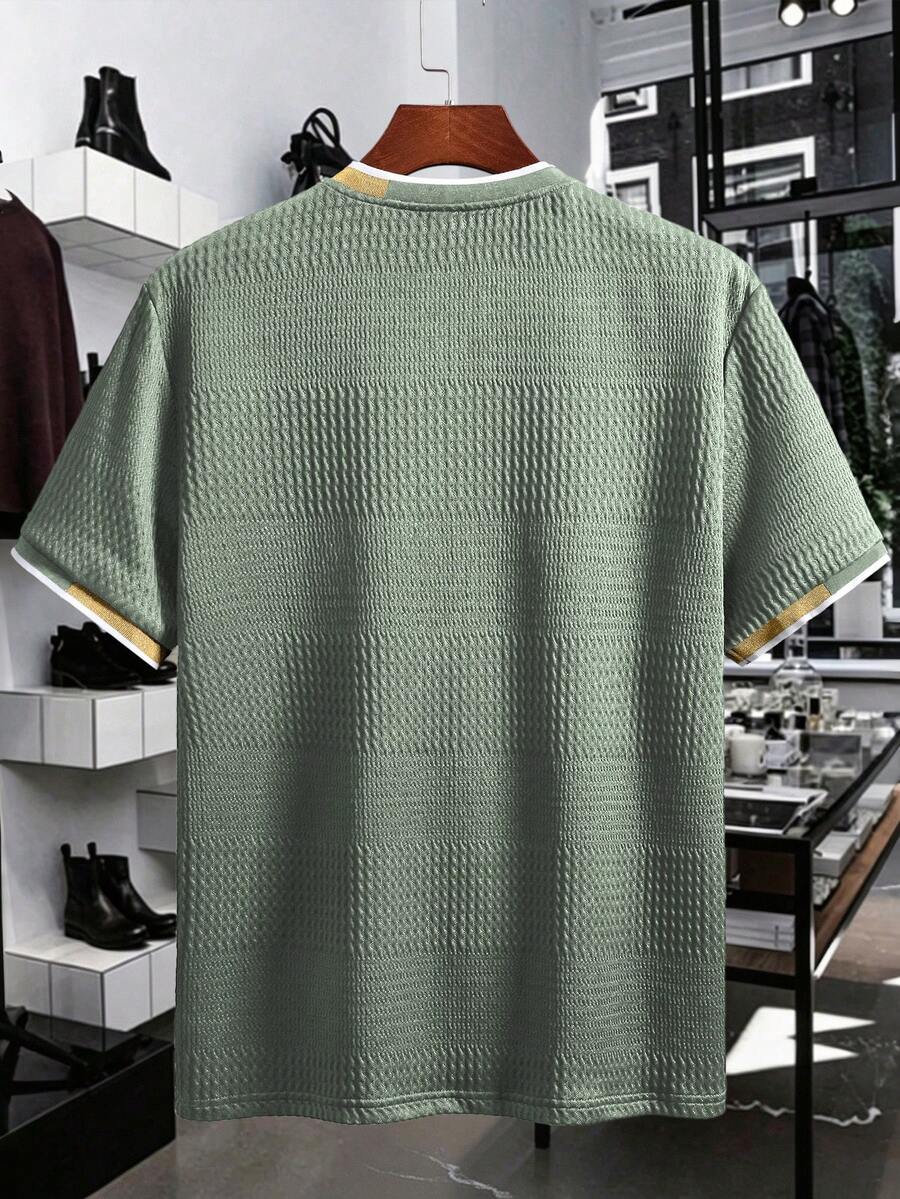 Camiseta Manfinity Textura Verão — Foto 157