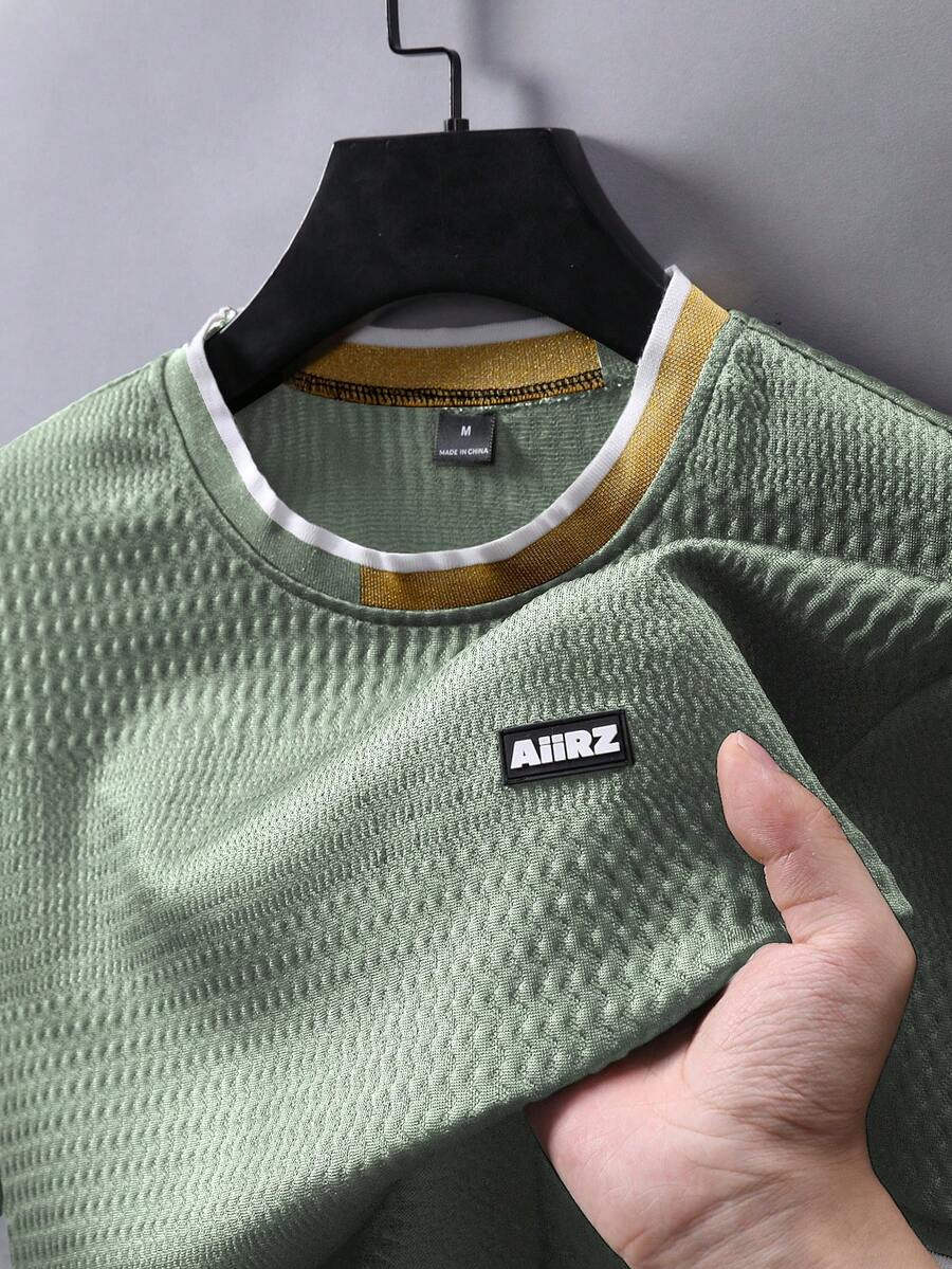 Camiseta Manfinity Textura Verão — Foto 158