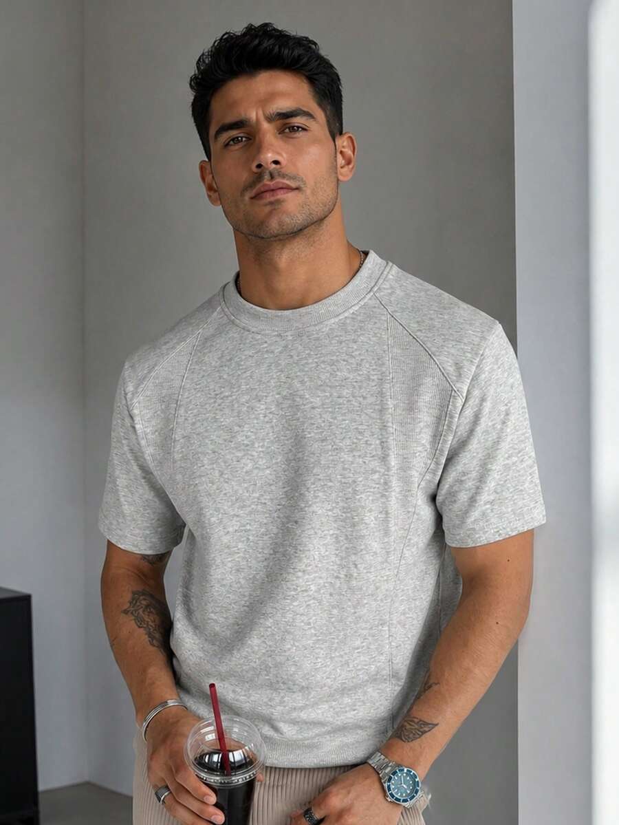 Camiseta Manfinity Textura — Foto 33