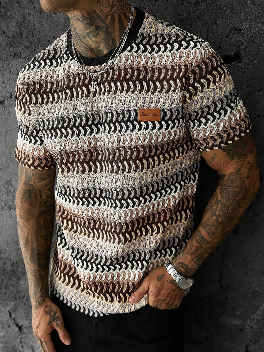 Camiseta Manfinity Jacquard — Foto 102