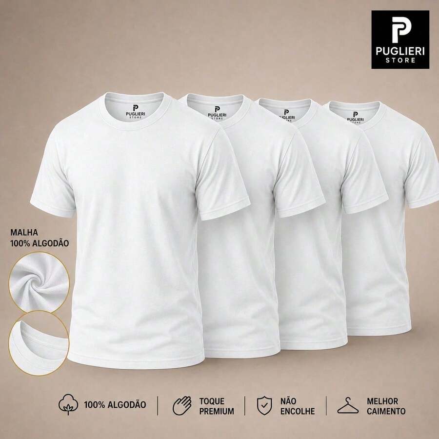 Kit Manfinity Diário Premium 4 Camisetas — Foto 26