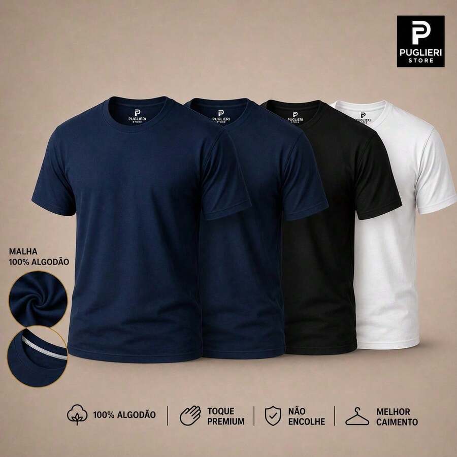 Kit Manfinity Diário Premium 4 Camisetas — Foto 7