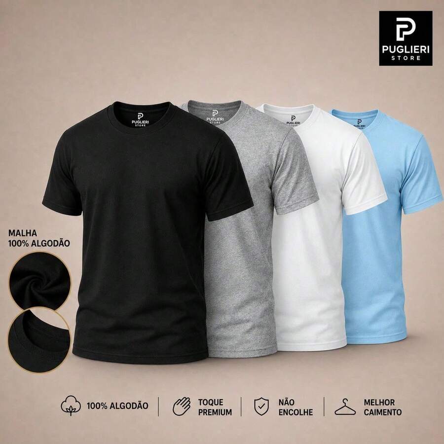 Kit Manfinity Diário Premium 4 Camisetas — Foto 14