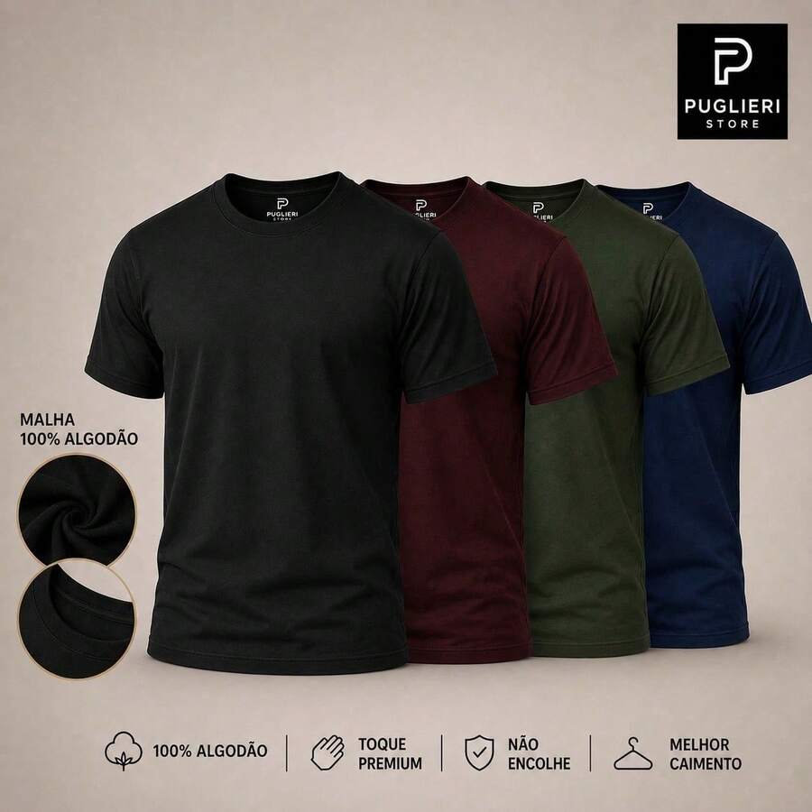Kit Manfinity Diário Premium 4 Camisetas — Foto 29