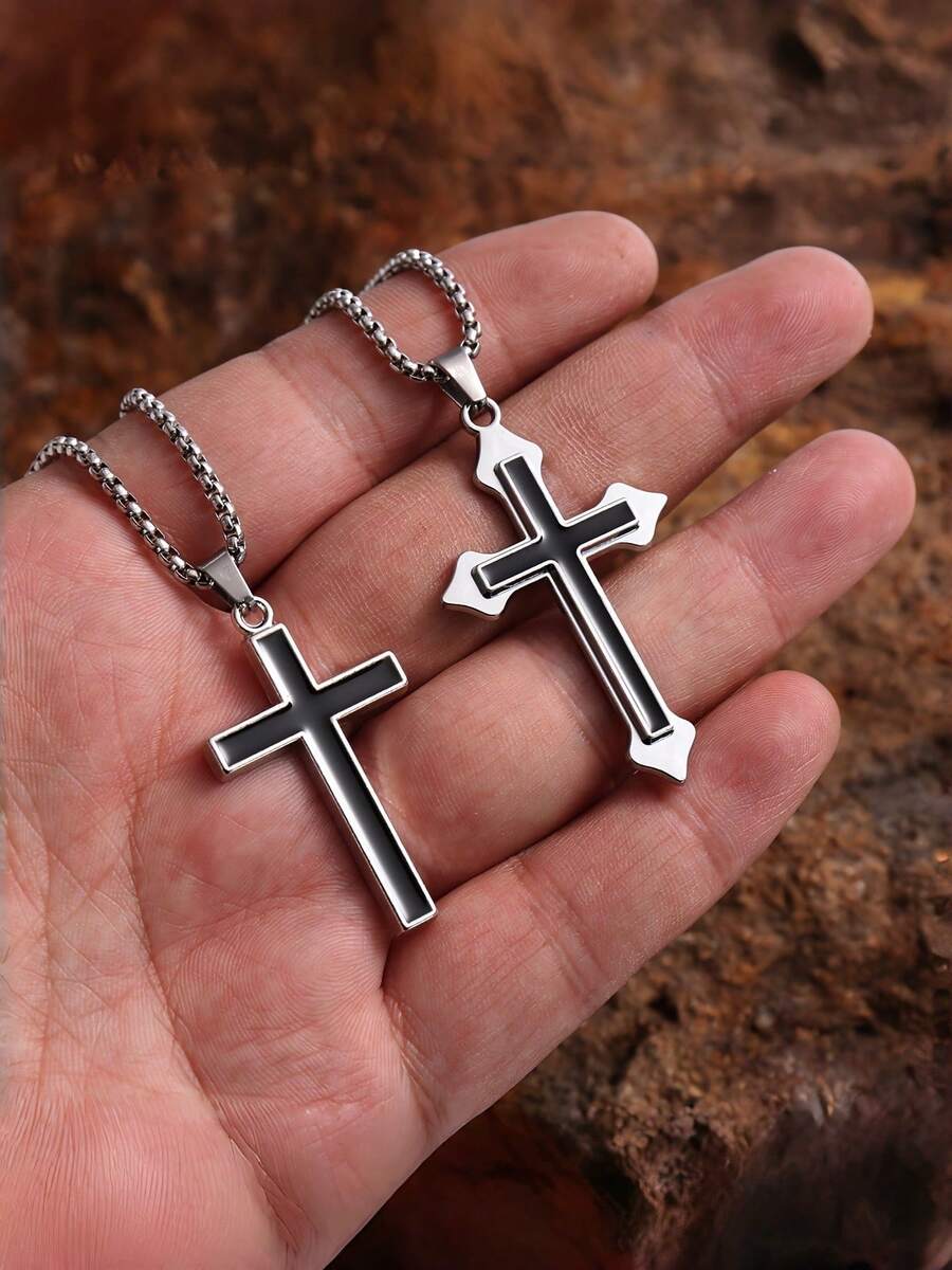 Colar Manfinity Retro Cross — Foto 14