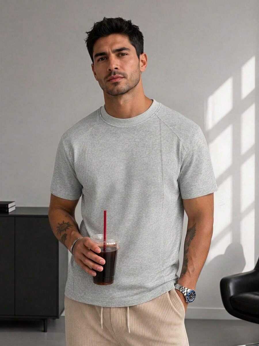 Camiseta Manfinity Textura — Foto 32