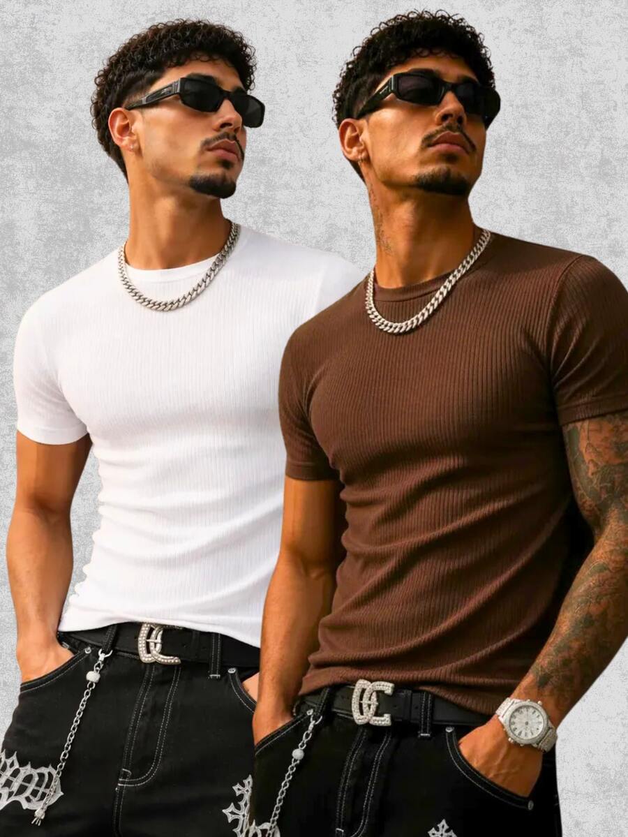 Kit Manfinity Rib Urban 2 Camisetas — Foto 12