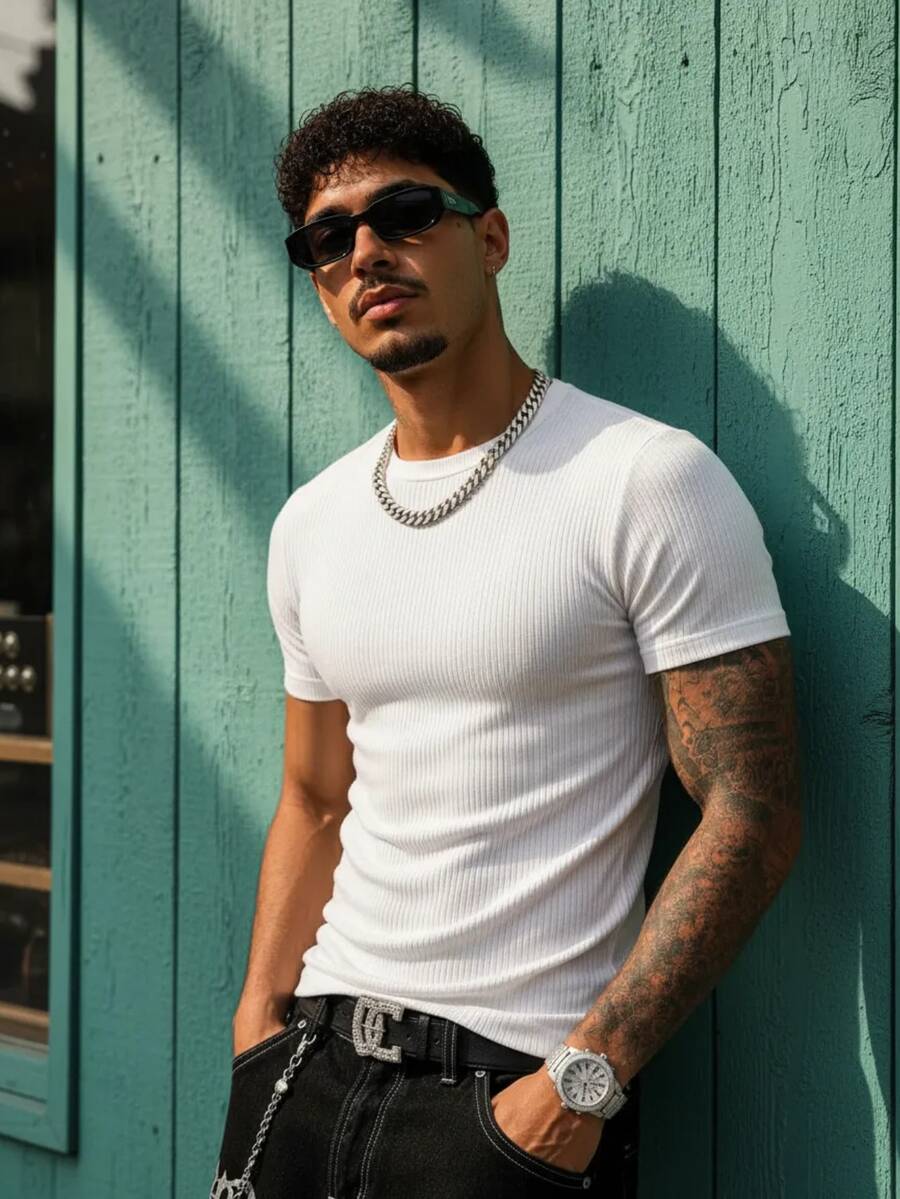 Kit Manfinity Rib Urban 2 Camisetas — Foto 5