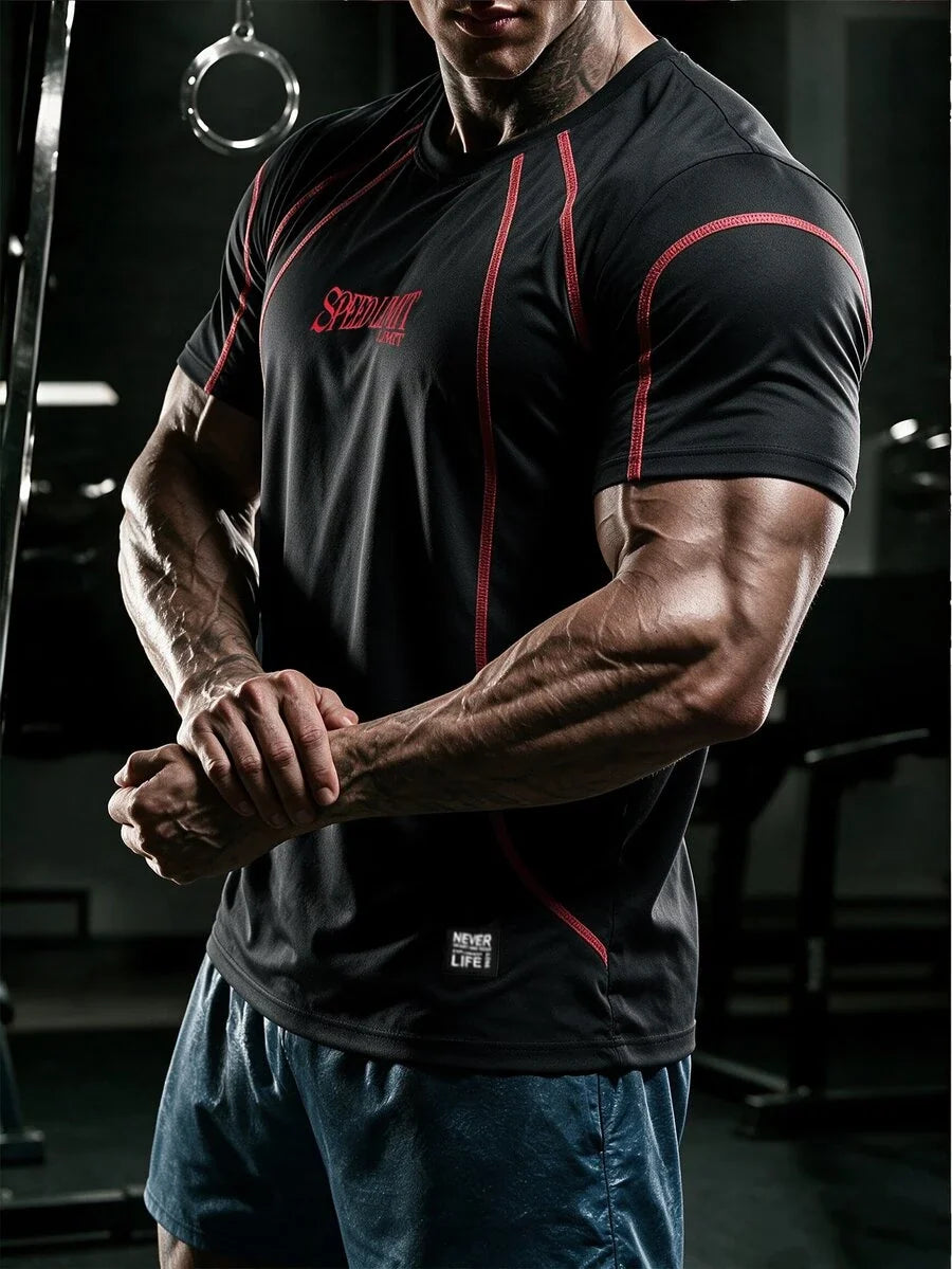 Camiseta Manfinity Folgado Estampa Gráfica Recorte — Foto 63