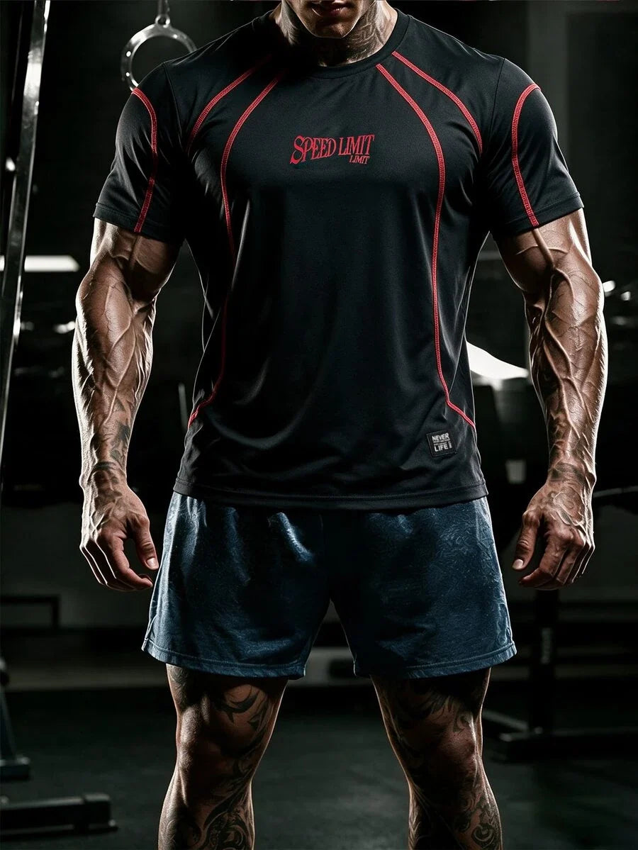 Camiseta Manfinity Folgado Estampa Gráfica Recorte — Foto 66