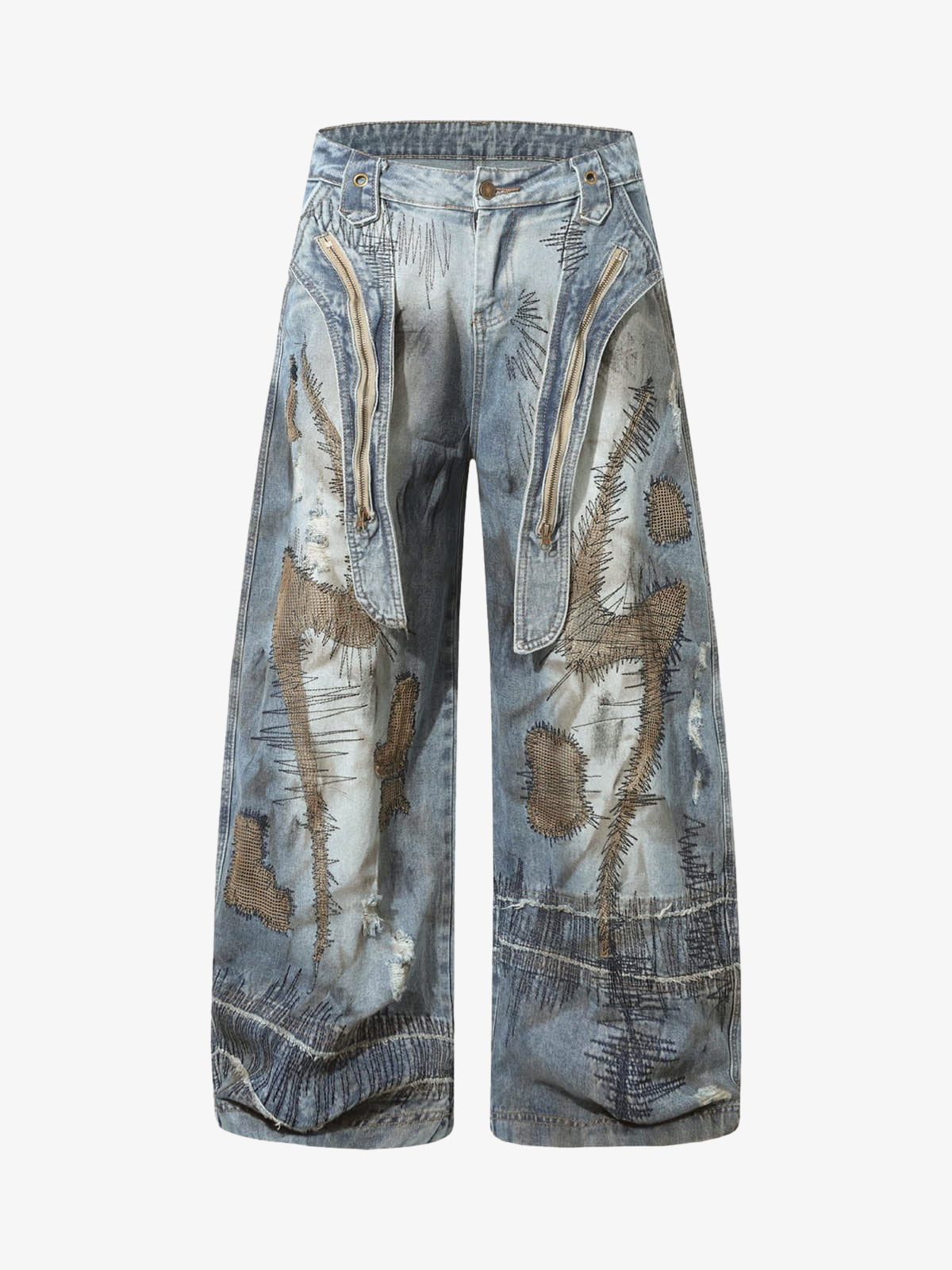 Calça Manfinity Washed Barrel Jeans — Foto 5