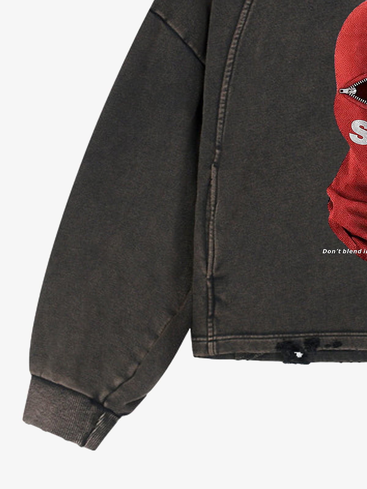 Moletom Manfinity Balaclava Red — Foto 11