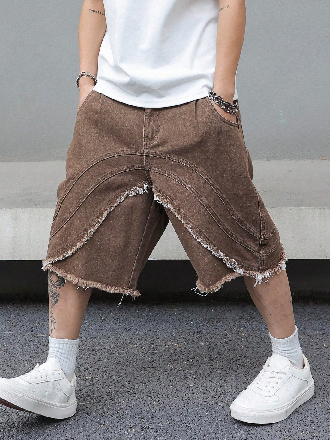 Short Manfinity Denim Jeans Aesthetic — Foto 1