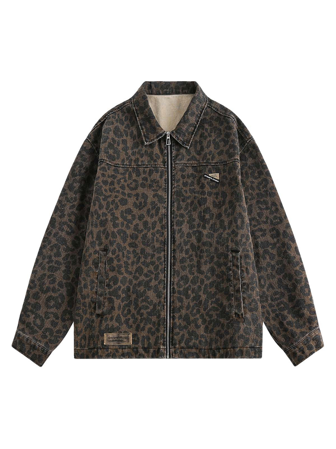 Jaqueta Manfinity Vintage Washed Cheetah — Foto 1