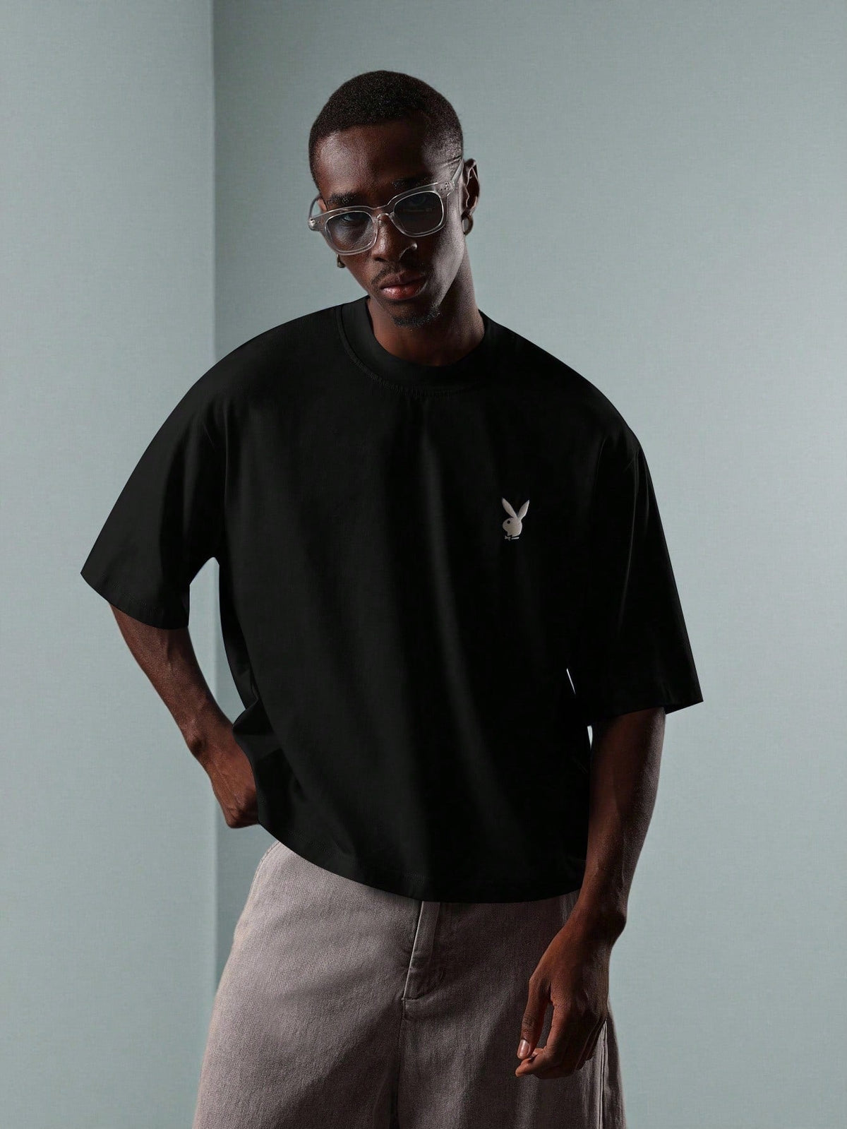 Camiseta Manfinity Oversized Fleece — Foto 6