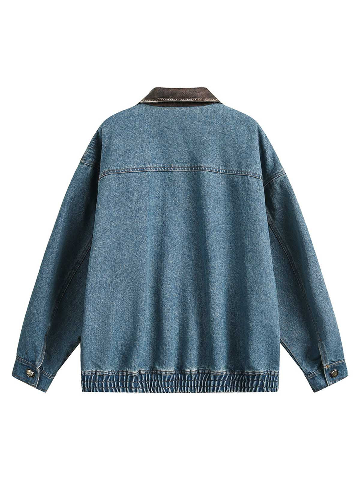 Jaqueta Manfinity Heavy Washed Denim Work — Foto 4