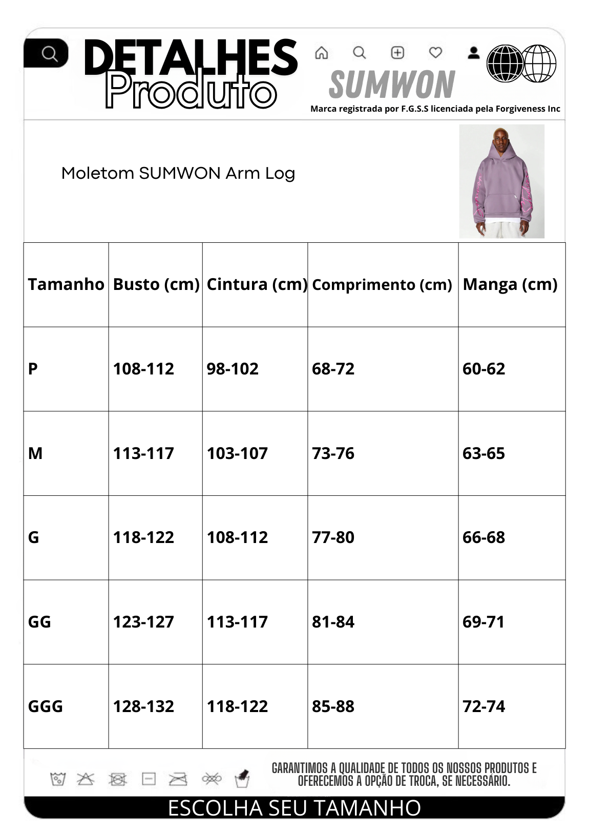 Moletom Manfinity Arm Log — Foto 20