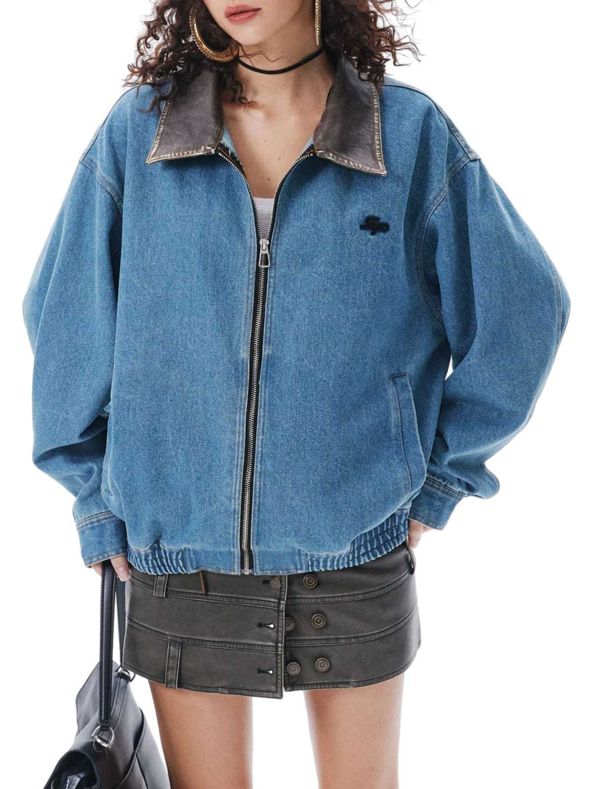 Jaqueta Manfinity Heavy Washed Denim Work — Foto 2