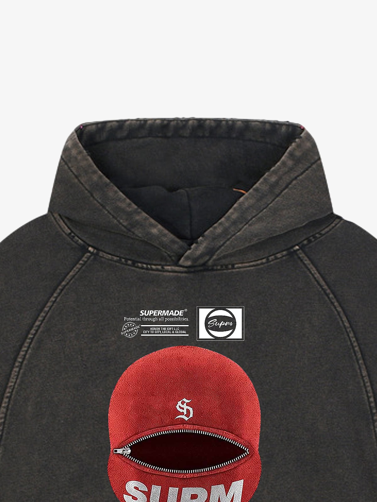 Moletom Manfinity Balaclava Red — Foto 10