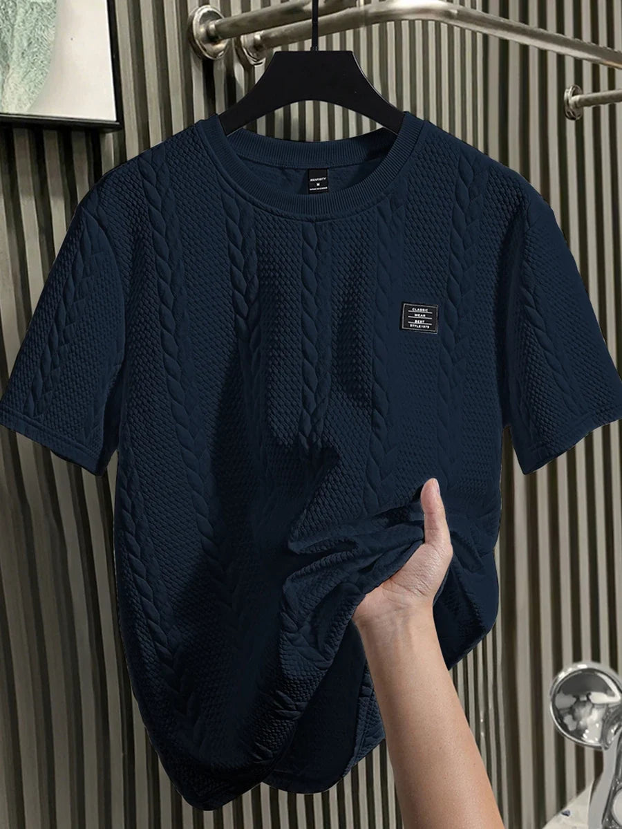Camiseta Manfinity Textura Verão — Foto 24