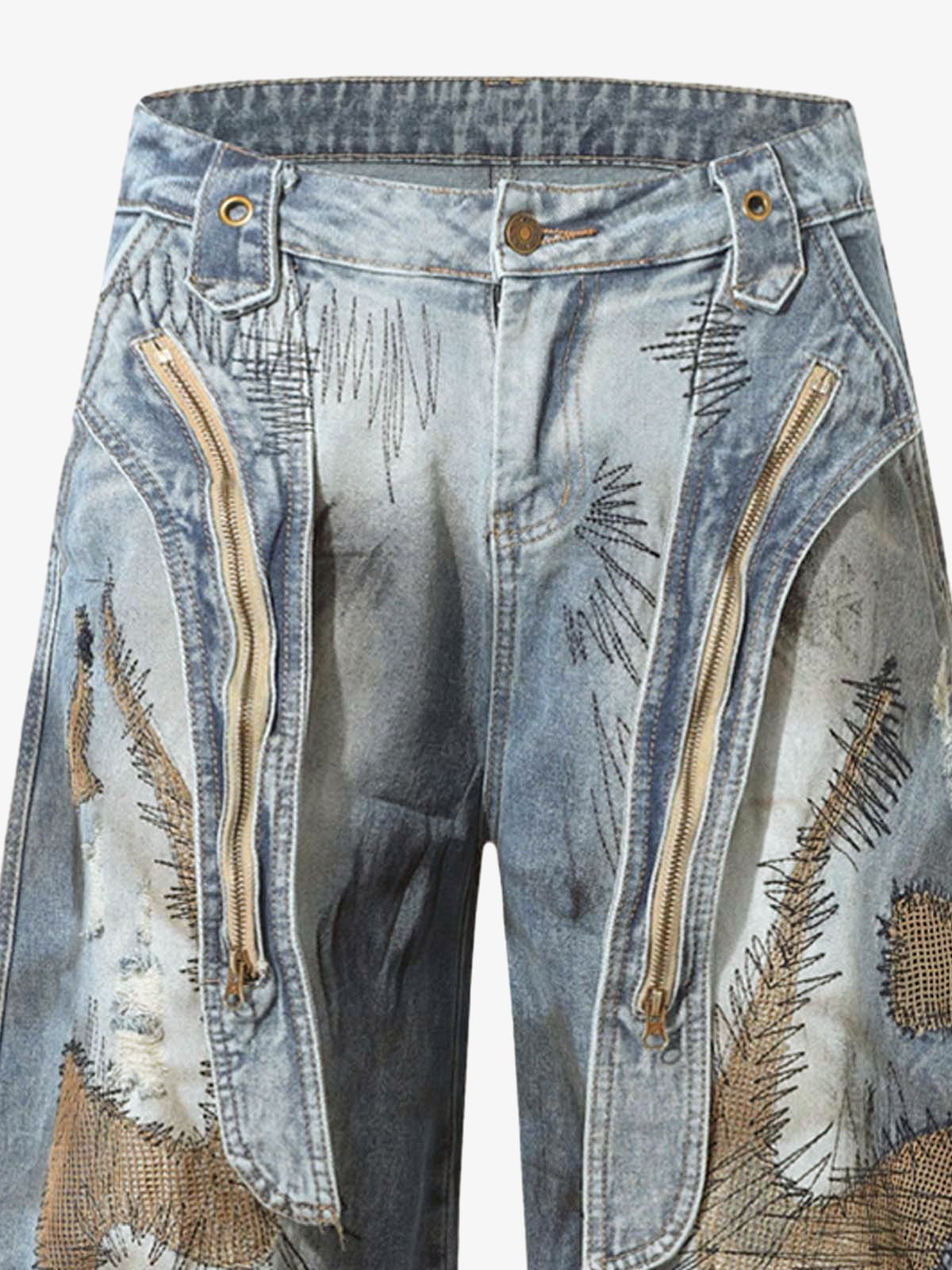 Calça Manfinity Washed Barrel Jeans — Foto 8