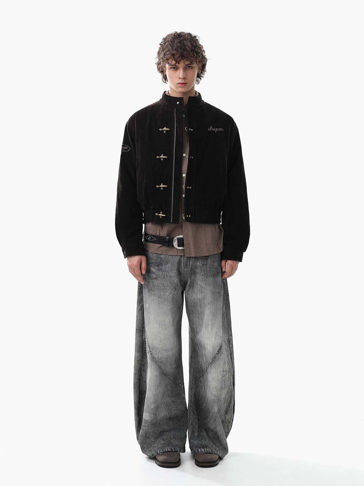 Jaqueta Manfinity Suede Embroidered — Foto 4