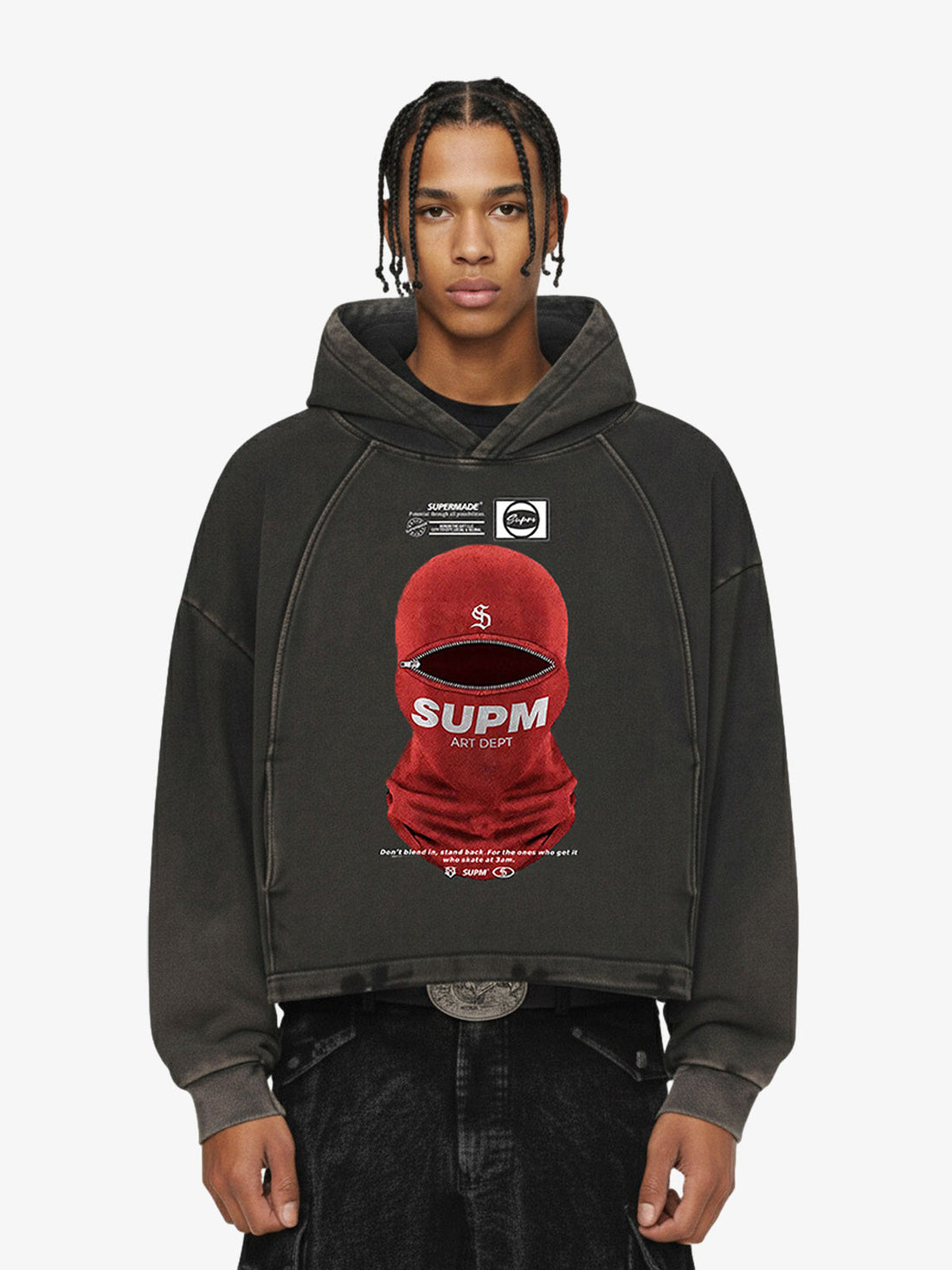 Moletom Manfinity Balaclava Red — Foto 1