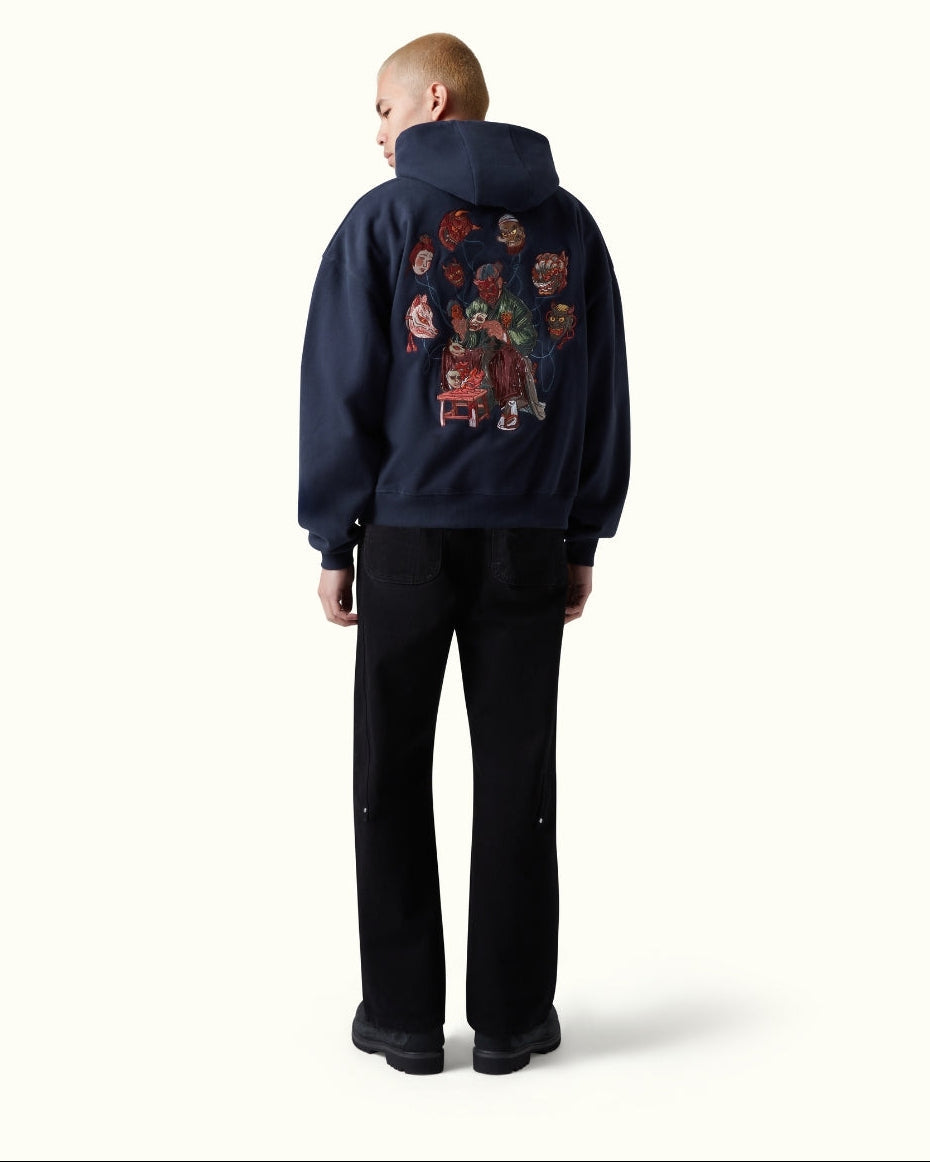 Moletom Manfinity Studios Japanese Mask Artisan Hoodie — Foto 3