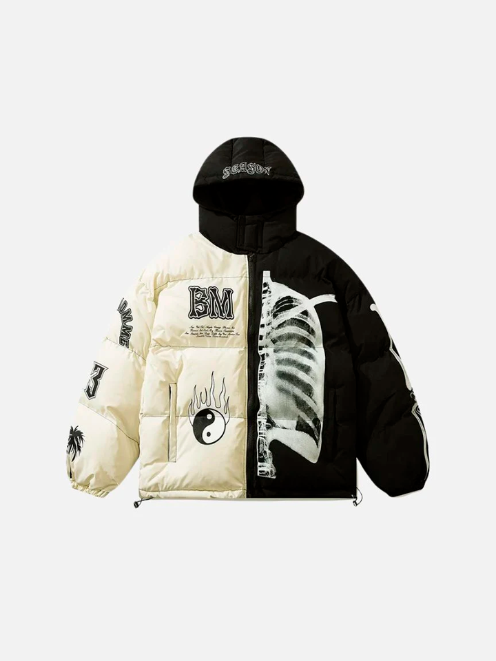 Jaqueta Manfinity Puffer Capuz 'Young You' — Foto 1