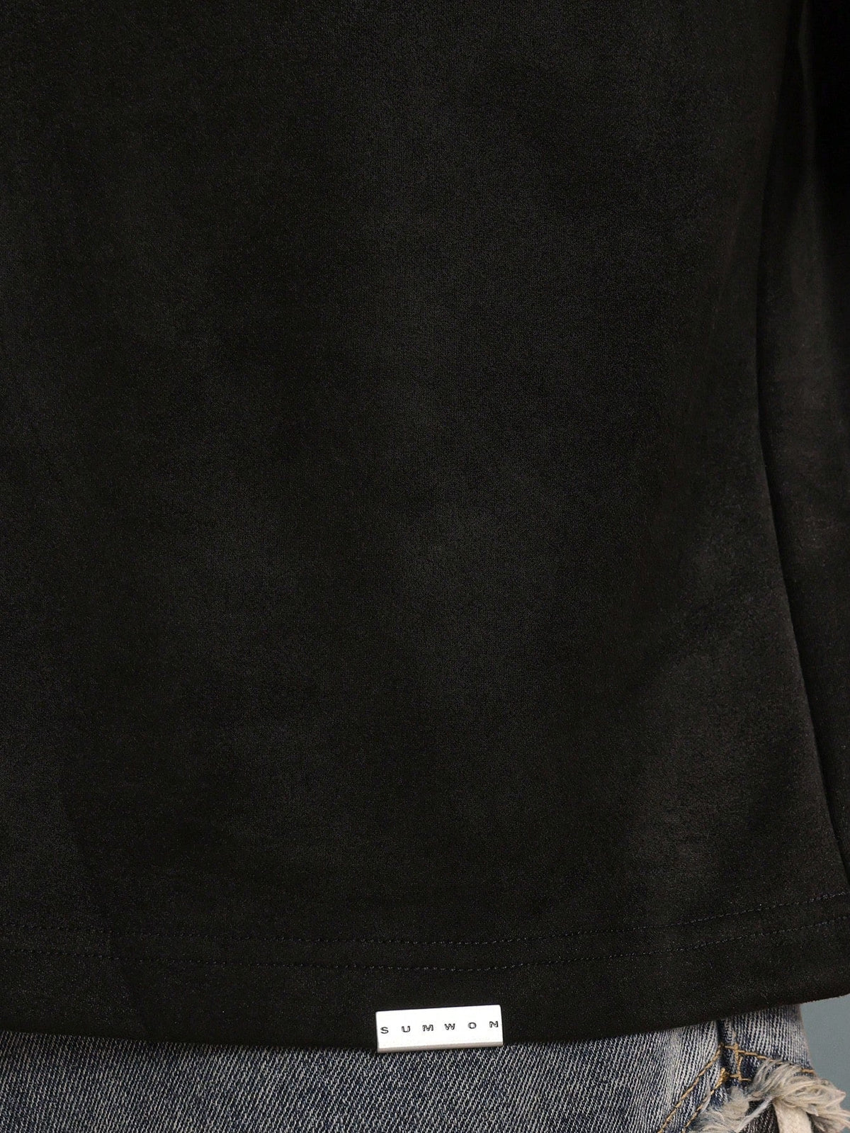 Camiseta Manfinity Veludo Boxy — Foto 20