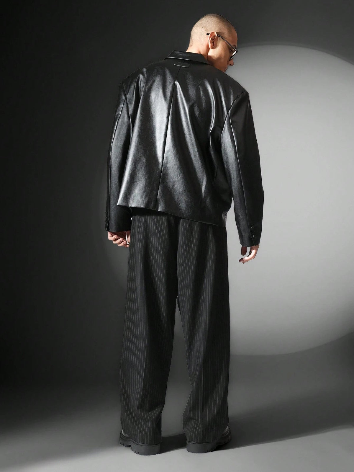 Blazer Manfinity PU Aesthetic — Foto 6