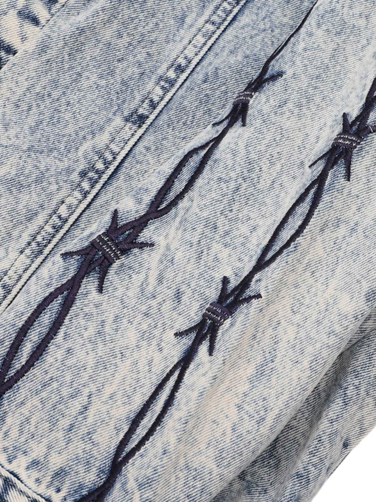 Jaqueta Manfinity Studios Barbed Wire Denim Jacket — Foto 5