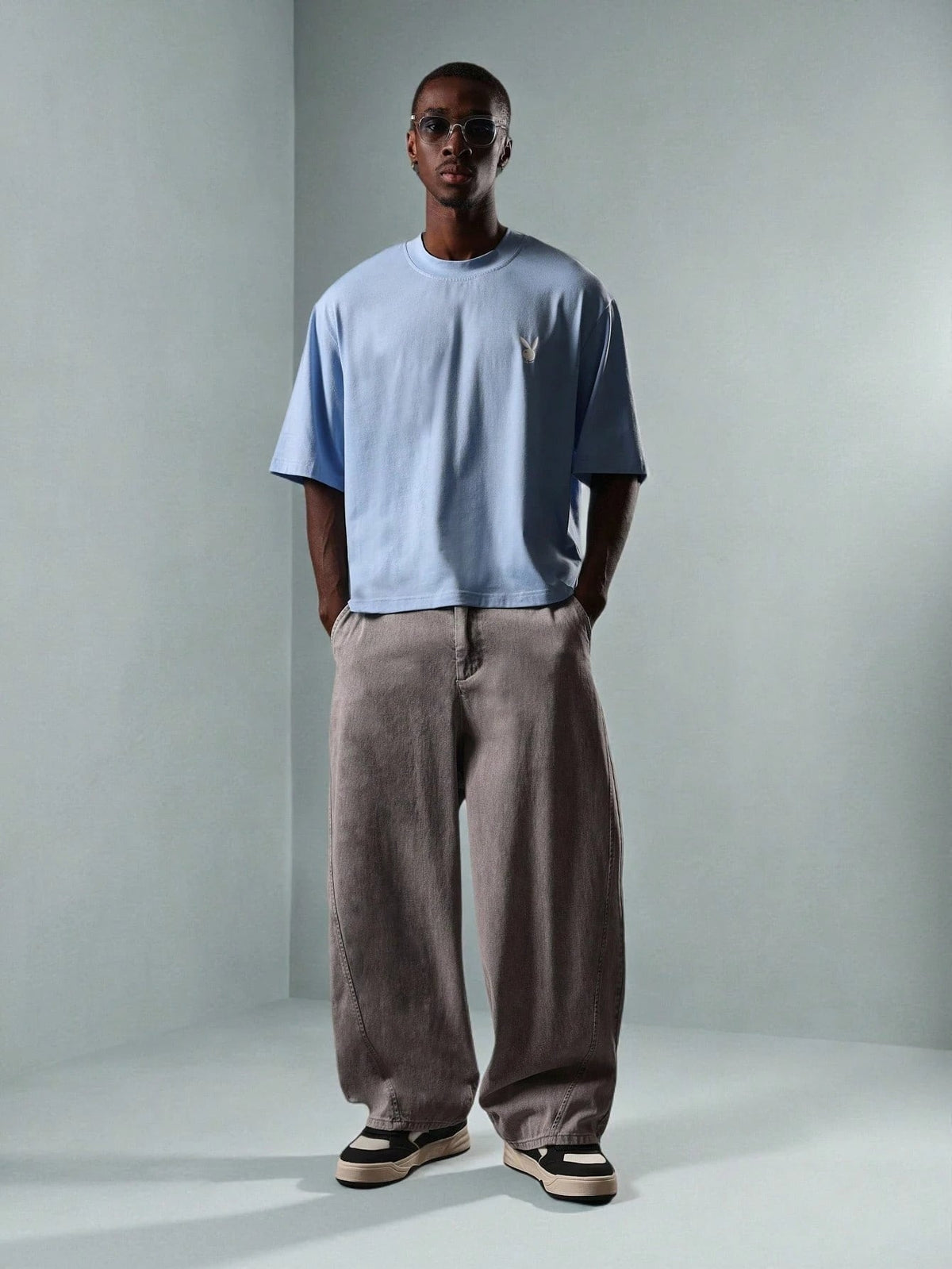 Camiseta Manfinity Oversized Fleece — Foto 7