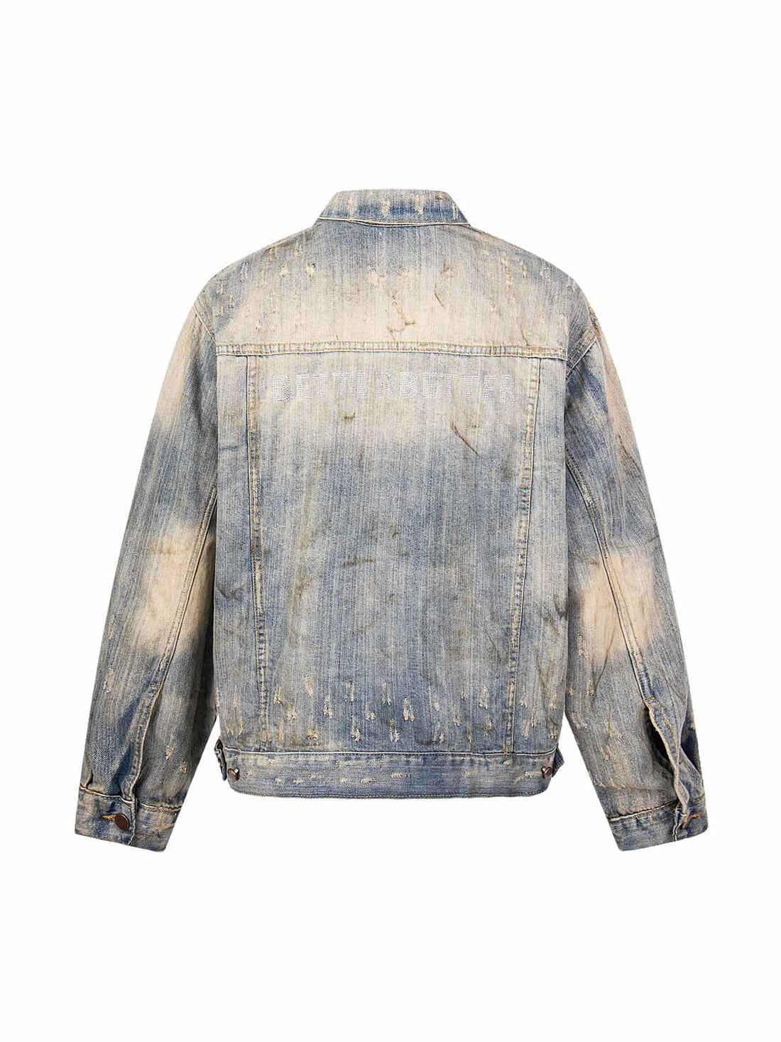 Jaqueta Manfinity Studios Destroyed Oil Wash Denim Jacket — Foto 1