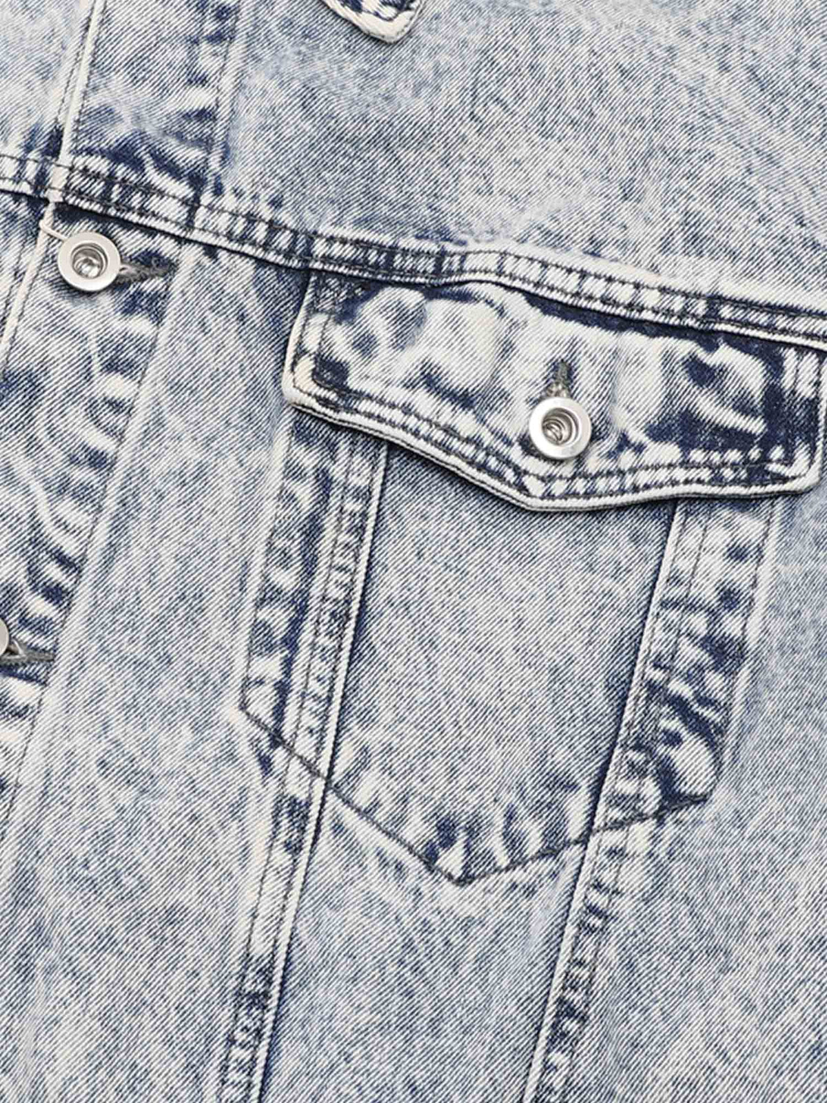 Jaqueta Manfinity Studios Barbed Wire Denim Jacket — Foto 6