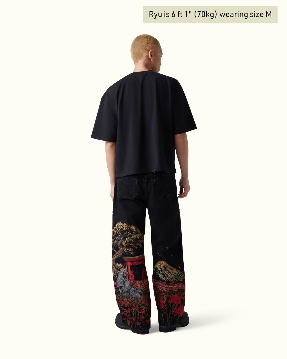Calça Jeans Manfinity Studios Shogun Dynasty Wide Leg — Foto 3