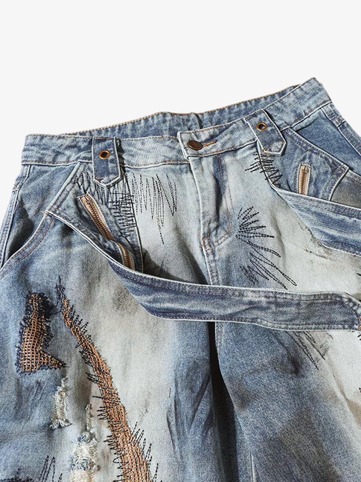 Calça Manfinity Washed Barrel Jeans — Foto 10