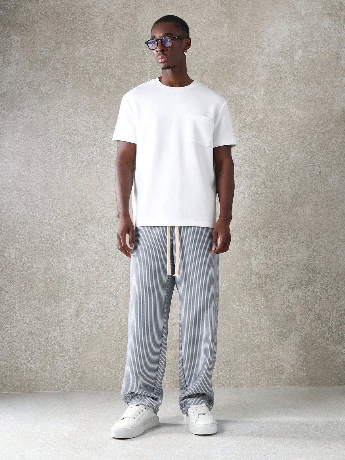 Calça Manfinity Listrada Blues — Foto 4