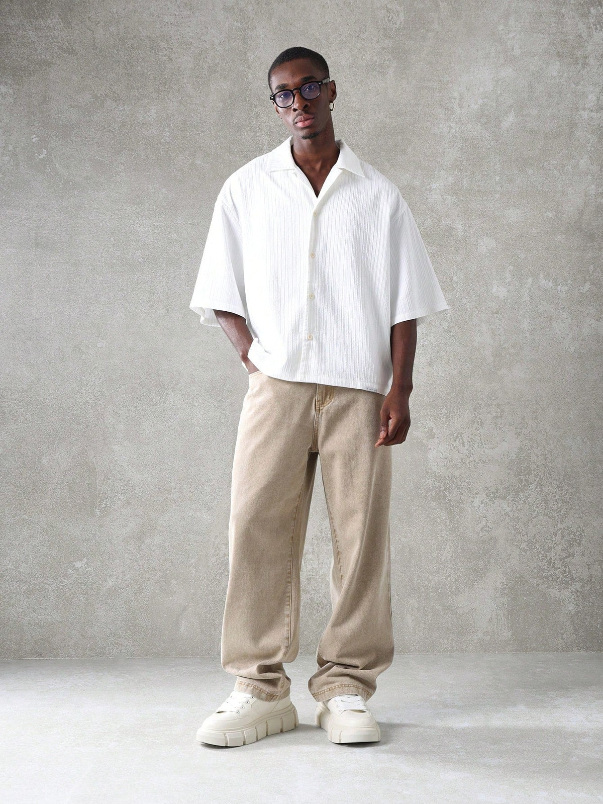 Camisa Manfinity Revere Boxy — Foto 4