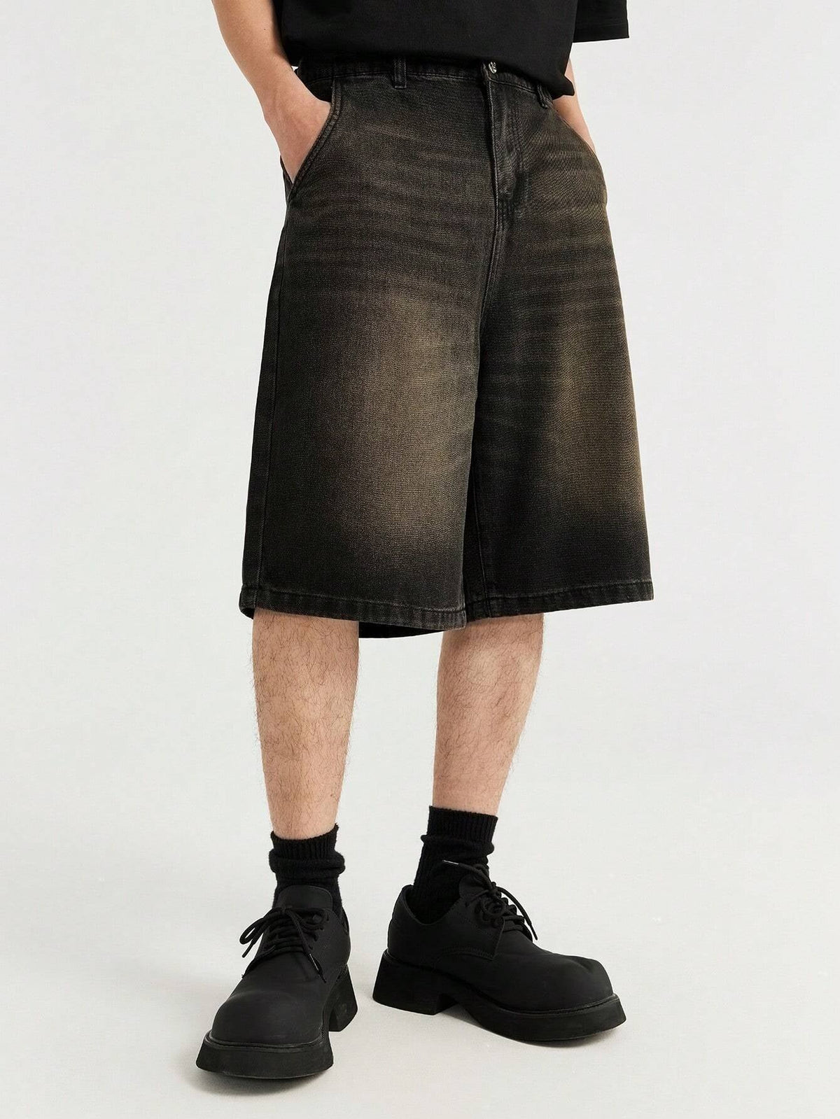 Short Manfinity Denim Lavada Diagonal — Foto 5