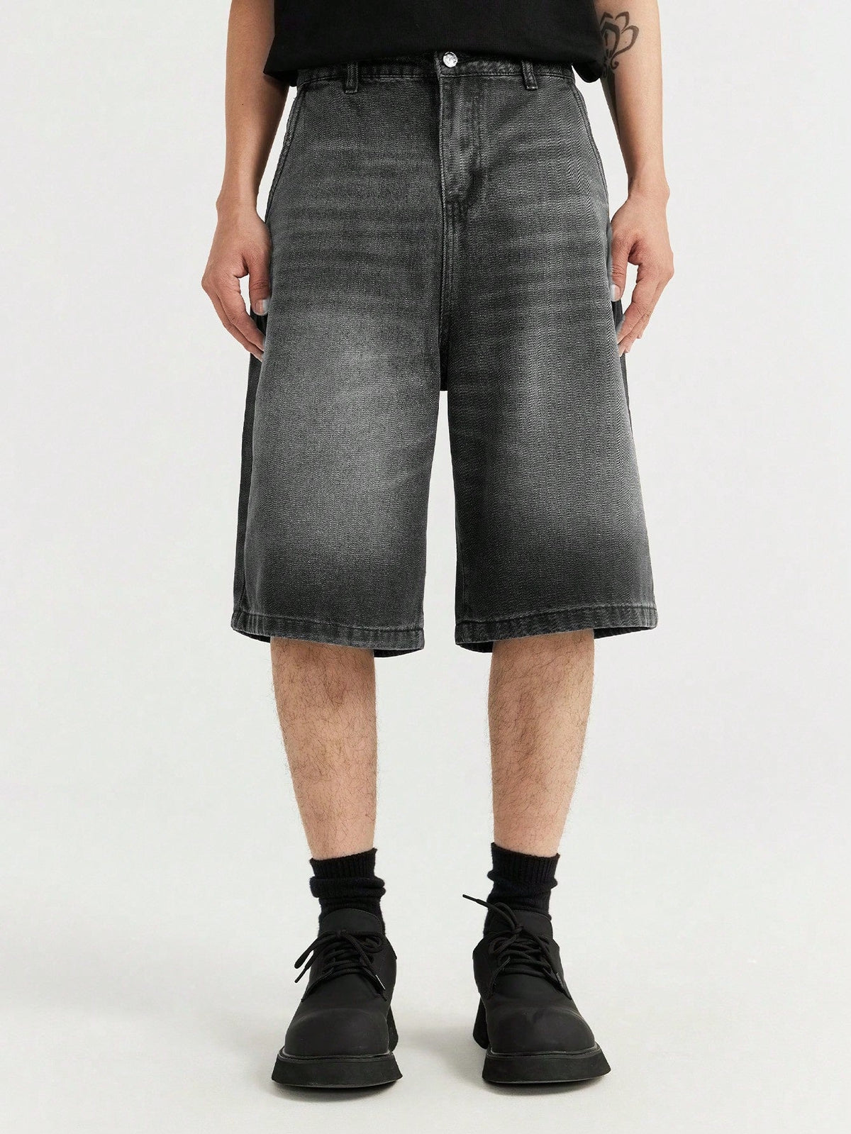 Short Manfinity Denim Lavada Diagonal — Foto 8