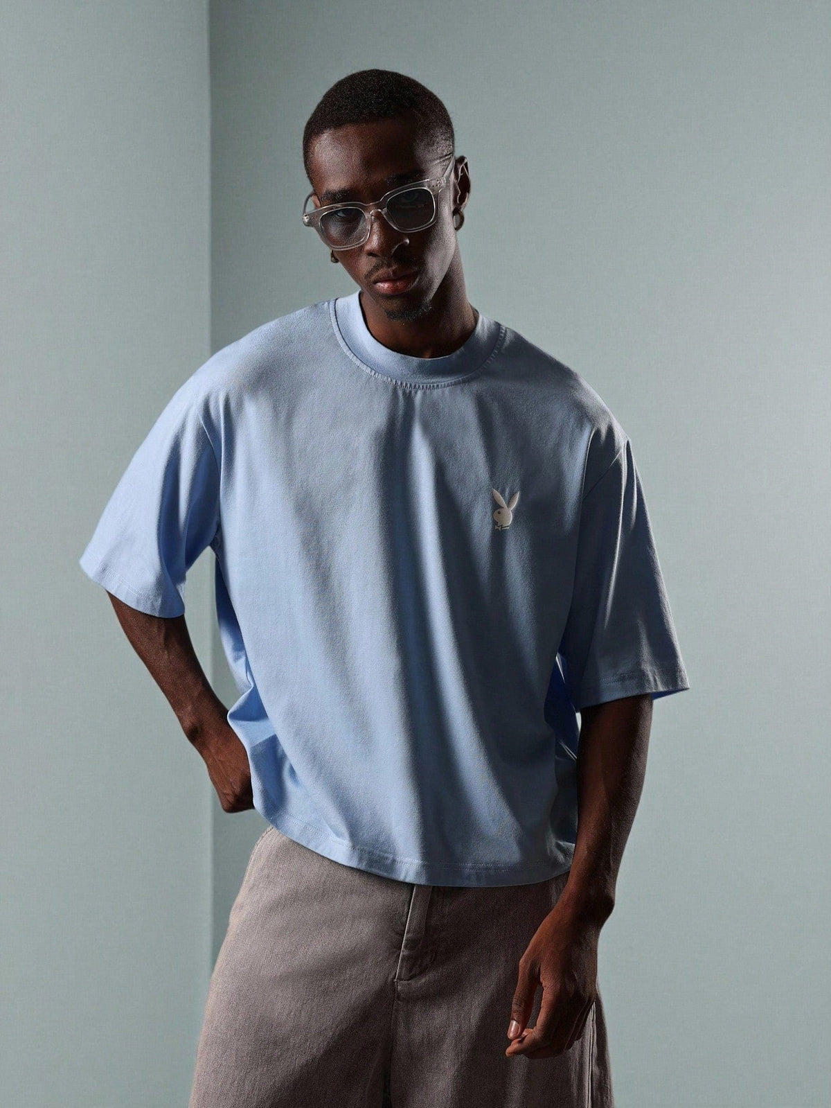 Camiseta Manfinity Oversized Fleece — Foto 5