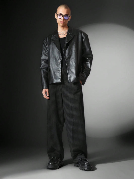 Blazer Manfinity PU Aesthetic — Foto 1