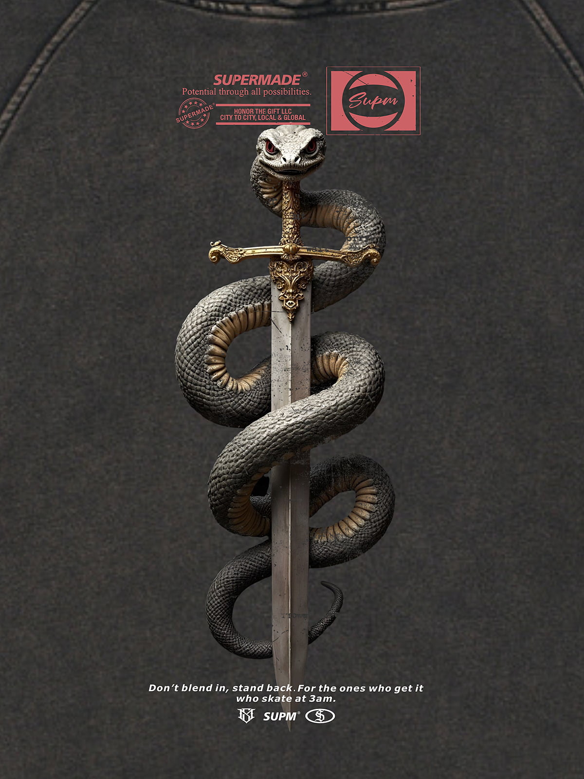 Moletom Manfinity Snake Dagger — Foto 10