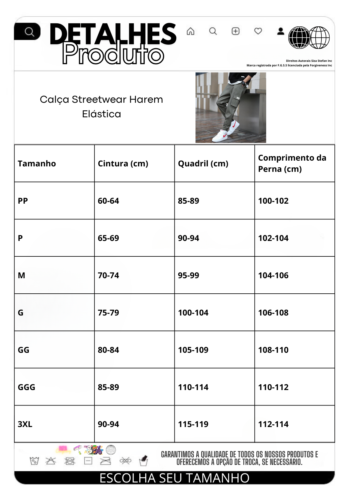 Calça Manfinity Harem Street — Foto 10