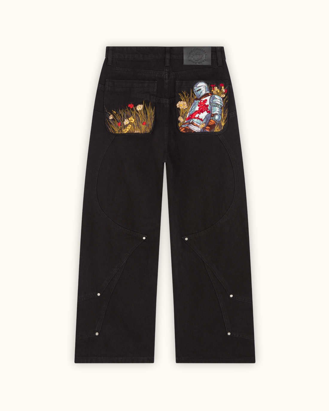 Calça Jeans Manfinity Studios Fallen Knight Wide Leg — Foto 1