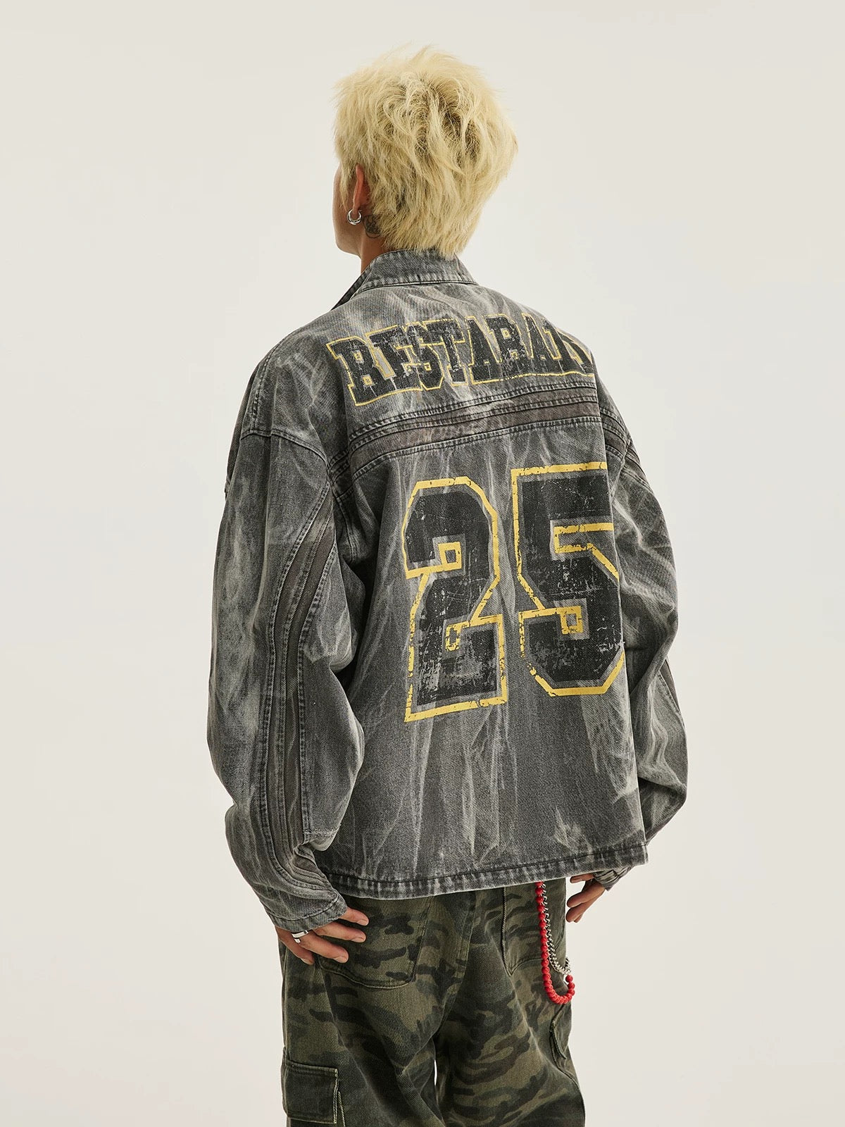 Jaqueta Manfinity Hip-Hop Denim — Foto 8