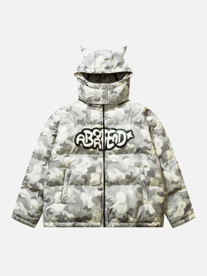 Jaqueta Manfinity Puffer Capuz 'Street Cat' — Foto 1